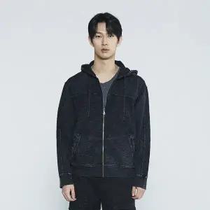 [롯데백화점]버커루 남성 빈티지 가먼트다잉 데끼 후드집업 B235TJ010P