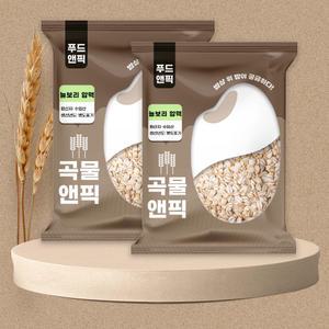 곡물앤픽 수입 늘보리 압맥 10kg(5kg+5kg) 부드러운 납작보리