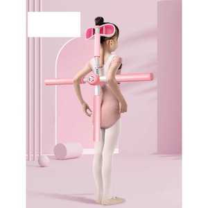 거북목 교정기 스트레칭 라운드 어깨 바른 자세 스틱 그린-4단 조절 가능/헤드핏/셀프락
