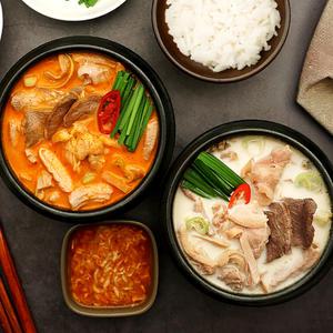 맛팜 가마솥에 끓인 찐한 돼지국밥/순대국 4종 (얼큰맛/진한맛)