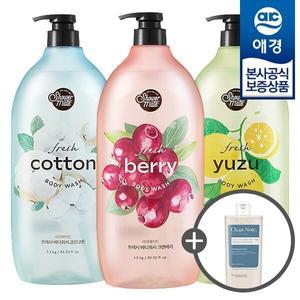[애경] 샤워메이트 프레시 바디워시 1.2kg x3개+바디워시 180ml 증정