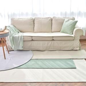 스퀘어 순면 러그 카페트 사계절 거실 면패드 (마름모) 6size 4colors
