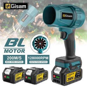 Gisam 200 메터/초 브러시리스 터보 제트 팬 전기 공기 송풍기 Makita 18V 배터리 용 폭력적인 휴대용 덕트