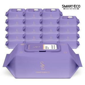 고평량 써밋75g 퍼플  77매 20팩 캡형 엠보 아기물티슈
