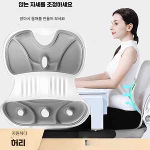 허리디스크의자 사무용 등받이 척추 허리디스크 자세교정 자세