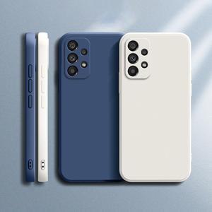 호환 Funda 원래 A23 케이스 A73 무광택 갤럭시 A13 보호 4G 카메라 A53 A33 5G Fundas 전화 실리콘 삼성