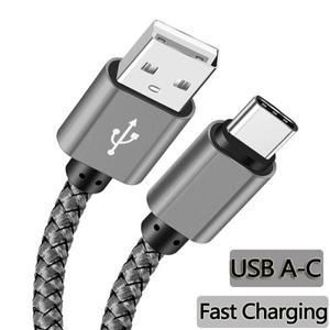 나일론 데이터 케이블 고속 충전기 USB A-C타입 화웨이 삼성호환 안드로이드 휴대폰 TypeC 장치 1M 2M 3M