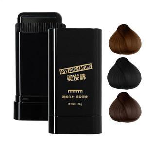 호환 3색 고속 터치 업 헤어 스틱 수염 컬러 휴대용 임시 커버 펜  인스턴트 염료 빗