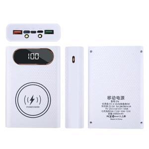 무선 DIY 쉘 21700 배터리 보관함 빠른 충전 22.5W 없는 분리형 은행 케이스
