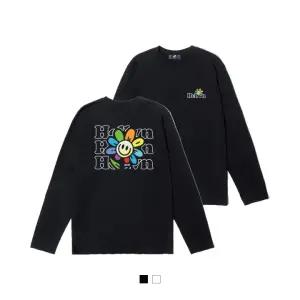 H/V RAINBOW FLOWER 베이직 긴팔 티셔츠 (SBL2-5HV068)