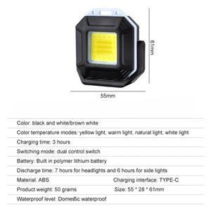 미니 COB LED 작업등, 충전식 키체인 손전등, 자석 비상 조명, 휴대용 플러드 라이트 랜턴, 작업 램프