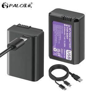 PALO 소니 알파 A6000 A5100 A7 RX10 IV 카메라용 배터리 NP-FW50 NP