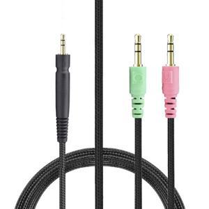 교체용 편조 케이블 익스텐션 코드 젠하이저 호환호환 에포스 게임 G4me One Zero PC 373D 37X 38X H6Pro H