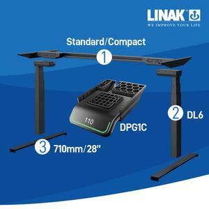 높이조절 리낙B 3STEP 듀얼모터 모션데스크 DIY 책상프레임