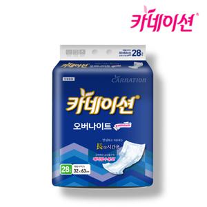 카네이션 속기저귀 오버나이트 6회 28매 1팩