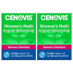 세노비스 여성을 위한 멀티비타민미네랄, 60캡슐, 60일분, 2개