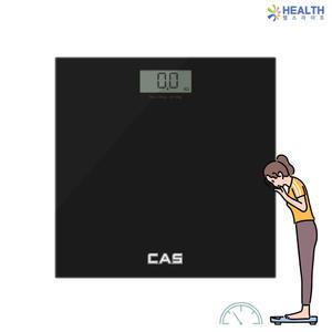 카스 디지털 체중계 HE-70 (블랙) 가정용 몸무게 측정 다이어트 H