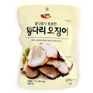 한입 대왕 오징어 다리 슬라이스 8봉 건오징어 장족 조각 소포장 안주 간식