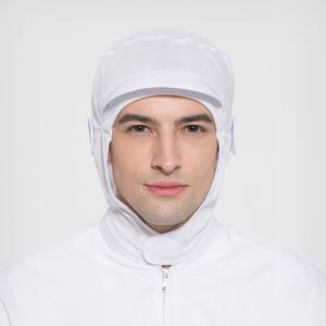 턱덮개 마스크걸이 식품 공장 위생모 (화이트)