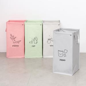 가정용 재활용 분리수거함 4단 타포린백 세탁바구니