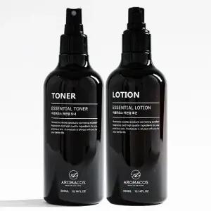 아로마코스 에센셜 2종세트 페이셜 토너300ml+로션300ml