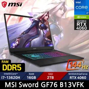 MSI Sword GF76 B13VFK/SSD 2TB/ +마우스증정