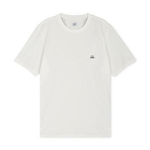 [CP컴퍼니]  남성 로고 고즈 화이트 반팔티 16CMTS068A 005100W 103
