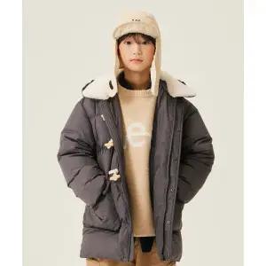 LEE 키즈 하프 후드 더플 레귤러핏 덕다운 파카 그레이 LK2404DP14GR