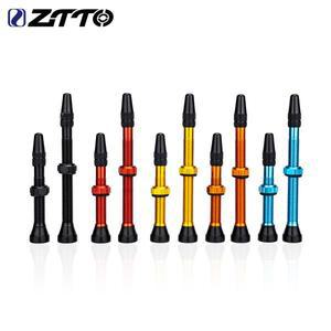 ZTTO 자전거 튜브리스 프레스타 밸브 금속 스컬버와 프 튜브 FV 통합 코어 로드 바이크 MTB 타이어용 80mm