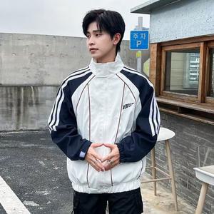 남자점퍼 블루종항공 항공 점퍼 스트라이프 아우터 봄가을 루즈핏 스탠딩 야구복 빈티지 커플자켓 원템3