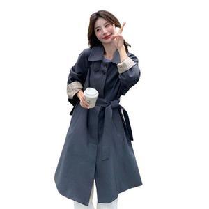 여성 코트 트렌치 무드 그레이 조거 하프 봄가을 카고 점퍼 상의 MF3