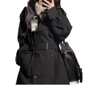 여성 코트 트렌치 봄가을 헨리넥 롱 MF3