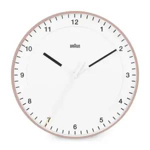 BRAUN BC17PW 클래식 아날로그 저소음 라지 공용 벽시계 타임메카
