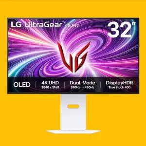 LG 울트라기어 32GS95UVW 4K UHD 240Hz FHD 480Hz 게이밍 32인치 모니터 화이트