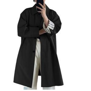 여성 코트 트렌치 가을 배색 카고 롱 상의 MF3