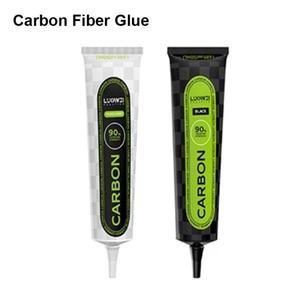 LUOWEI 블랙 투명 탄소 섬유 접착제, 휴대폰 유지 보수용, 고점도 좁은 테두리 스크린 50ml
