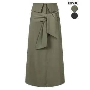 [하프클럽/BNX]여성 리본매듭 롱 스커트
