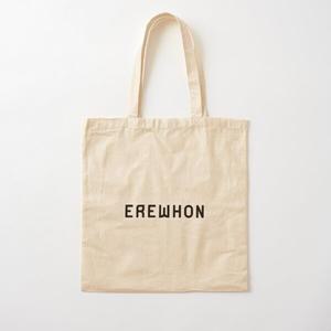 Erewhon 식료품 면 캔버스 가방, 남녀공용 토트 여행, 접이식 패션, 프린트 숄더백, 여성용 원단 캐주얼 쇼퍼
