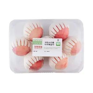 저탄소인증 아삭한 복숭아 4~6입/팩 (1.5kg이상)