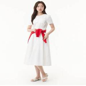 [플라스틱아일랜드]라운드넥 플레어 원피스 PR2WO964
