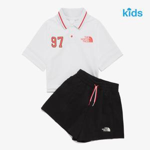 노스페이스키즈 여아 상하복세트 25SS 걸즈 에이스 크루 세트 NT7UR25S BLK