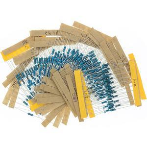전자 부품 300pcs 1/4W 저항 1% 종류 각 필름 모듬 키트 상자 포함