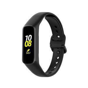 갤럭시 Fit2 SM R220 실리콘 시계 밴드 교체 팔찌 슈퍼 라이트 팔찌 액세서리에 대한 블랙 스트랩