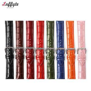 가죽 시계 스트랩 12mm 14mm 16mm 18mm 20mm 22mm 시계 밴드 남성 여성 유니버설 교체 손목 벨트