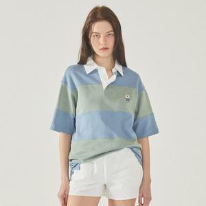 [후아유](김해점)Steve Colorblock Collar T-Shirt WHHAF3721U