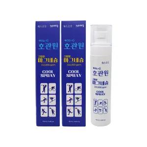 호관원 마그네슘 스프레이 120ml x 2개 뿌리는 쿨스프레이