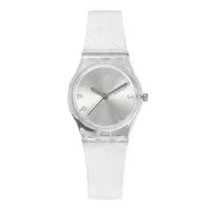 스와치 LK343E TIME TO SWATCH SILVER GLISTAR TOO 여성 우레탄시계 타임메카