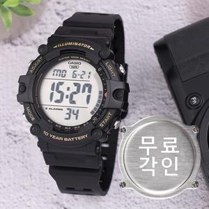 [카시오]무료각인 카시오 AE-1500WHX-1A 군인 전자 아웃도어 롱밴드 남자 우레탄 손목시계 c