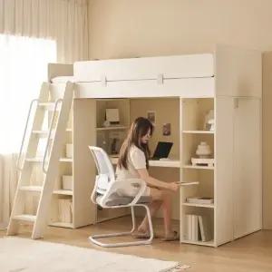 윌로우 아이브 2층 책상 수납 벙커침대 SS