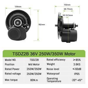 미드 드라이브 전기 자전거 키트 Tongsheng tsdz2b 36V 250W TSDZ8 48V 모터 개조 (DFL11 VLCD5 포함)